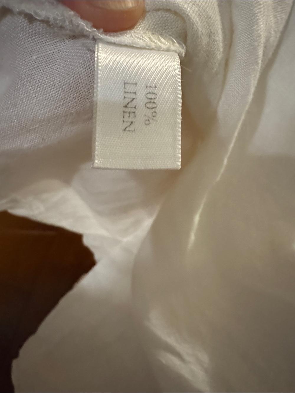 Linen Short-Sleeve Peplum Top - Picture 3 of 3